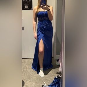 Brand new royal blue prom dress